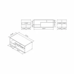 Miria Glass Sides Coffee Table Wenge - miBasics -Coffee Tables Elegant store unnamed file 3130