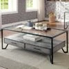 Citadel 2 Drawer Coffee Table Gray/Black - miBasics -Coffee Tables Elegant store unnamed file 3134