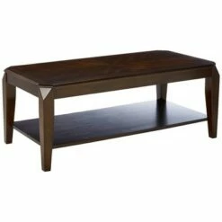 Set of 3 Coffee/End Table Walnut Brown - Benzara -Coffee Tables Elegant store unnamed file 3142