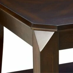 Set of 3 Coffee/End Table Walnut Brown - Benzara -Coffee Tables Elegant store unnamed file 3143