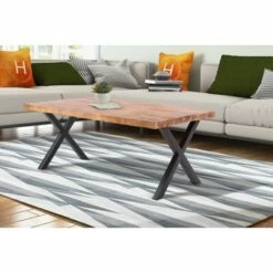 44" Selma Coffee Table Brown/Black - Summerland Home