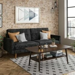 Brittany Mid Century Modern Coffee Table Walnut - Novogratz -Coffee Tables Elegant store unnamed file 3160