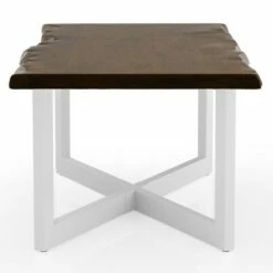 Bedlin Coffee Table with X Cross Base Oak/White - miBasics -Coffee Tables Elegant store unnamed file 3200