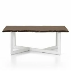 Grinta Coffee Table with X Cross Base Oak/White - miBasics -Coffee Tables Elegant store unnamed file 3213