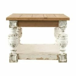 A&B Home Alcott Coffee Table White/Natural - A&B Home -Coffee Tables Elegant store unnamed file 3222