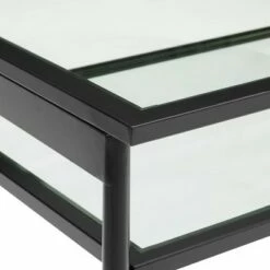 Modern 2 Tier Glass Top Coffee Table - Saracina Home Gold -Coffee Tables Elegant store unnamed file 325