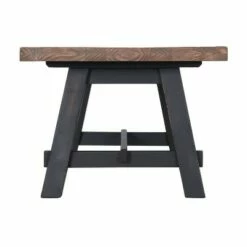 42" Odin Solid Wood Coffee Table Black - Alaterre Furniture