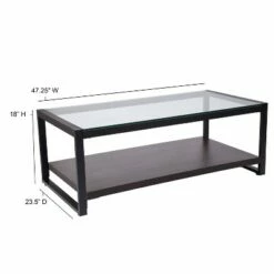 Rosedale Coffee Table Black - Riverstone Furniture