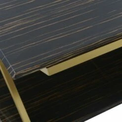 Westlake Veneer Coffee Table Dark Brown/Gold - Armen Living -Coffee Tables Elegant store unnamed file 3294