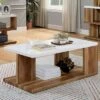 Chetwood Open Shelf Coffee Table White - miBasics