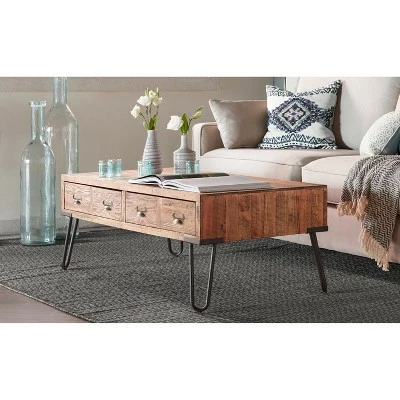 Bryant Coffee Table with Storage Aged Pine - Serta 3 Bryant Coffee Table with Storage Aged Pine - Serta
