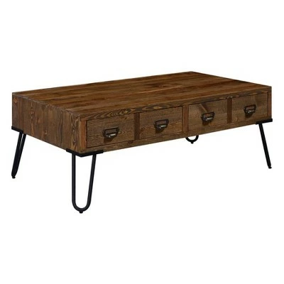 Bryant Coffee Table with Storage Aged Pine - Serta 6 Bryant Coffee Table with Storage Aged Pine - Serta - Image 4