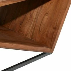 Olivia & May Modern Triangular Coffee Table Brown - Olivia & May -Coffee Tables Elegant store unnamed file 3317