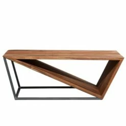 Olivia & May Modern Triangular Coffee Table Brown - Olivia & May -Coffee Tables Elegant store unnamed file 3318