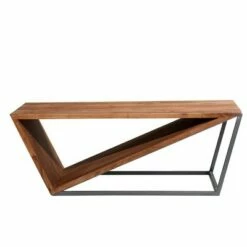Olivia & May Modern Triangular Coffee Table Brown - Olivia & May -Coffee Tables Elegant store unnamed file 3319