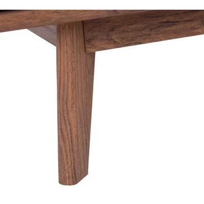 Rori 1 Shelf Coffee Table - Walnut - Safavieh 7 Rori 1 Shelf Coffee Table - Walnut - Safavieh - Image 5