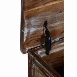 Distressed Mango Wood Trunk Storage Coffee Table with Tray Top and Caster Brown - The Urban Port -Coffee Tables Elegant store unnamed file 3343