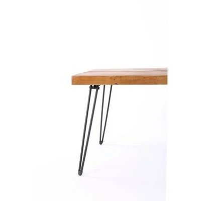 42" Exeter Coffee Table Natural/Black - Summerland Home 5 42" Exeter Coffee Table Natural/Black - Summerland Home - Image 3