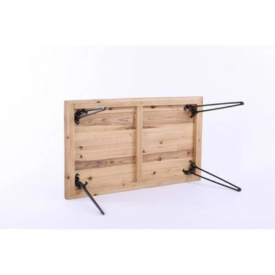 42" Exeter Coffee Table Natural/Black - Summerland Home 9 42" Exeter Coffee Table Natural/Black - Summerland Home - Image 7