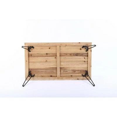 42" Exeter Coffee Table Natural/Black - Summerland Home 10 42" Exeter Coffee Table Natural/Black - Summerland Home - Image 8