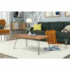 42" Exeter Coffee Table Natural/Black - Summerland Home 21 42" Exeter Coffee Table Natural/Black - Summerland Home -Coffee Tables Elegant store unnamed file 3356