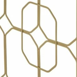 Khalilah Octagon Pattern Gold Metal and Glass Coffee Table Gold - Inspire Q -Coffee Tables Elegant store unnamed file 3365