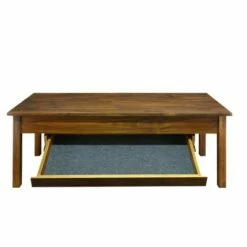 Kennedy Coffee Table with Concealed Drawer Brown - Flora Home