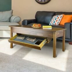 Kennedy Coffee Table with Concealed Drawer Brown - Flora Home -Coffee Tables Elegant store unnamed file 3373