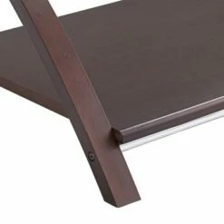 Elm Lane Modern Espresso Wood Accent Side End Table 47 1/4" x 23 3/4" with Shelf Brown Clear Glass Tabletop for Living Room House -Coffee Tables Elegant store unnamed file 3437