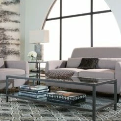Studio Designs Home Camber Modern Glass Coffee Table - Studio Designs Gray -Coffee Tables Elegant store unnamed file 3449