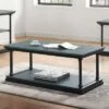 Tullymore Shelf Base Coffee Table - miBasics Dark Oak/black -Coffee Tables Elegant store unnamed file 346