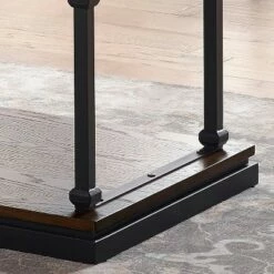 Tullymore Shelf Base Coffee Table - miBasics Dark Oak/black -Coffee Tables Elegant store unnamed file 348