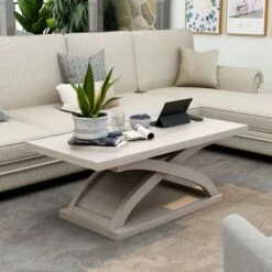 Vinkalla Coffee Table White Oak - miBasics