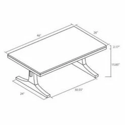 Hearth & Hand W/Magnolia Furniture Pedestal Wood Coffee Table Natural - Hearth & Hand™ with Magnolia -Coffee Tables Elegant store unnamed file 35