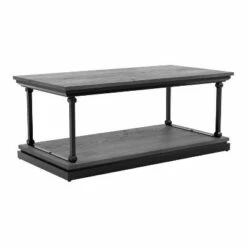 Tullymore Shelf Base Coffee Table - miBasics Dark Oak/black -Coffee Tables Elegant store unnamed file 350