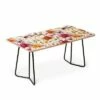 Ninola Design Bountiful Bouquet Countryside Red Coffee Table - Deny Designs Red/black