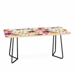 Ninola Design Bountiful Bouquet Countryside Red Coffee Table - Deny Designs Red/black -Coffee Tables Elegant store unnamed file 3509