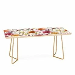Ninola Design Bountiful Bouquet Countryside Red Coffee Table - Deny Designs Red/black -Coffee Tables Elegant store unnamed file 3510
