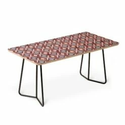 Schatzi Brown Merri Diamond Dusty Coffee Table - Deny Designs Purple/black