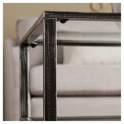 Jamel Rectangular Open Shelf Cocktail Table - Aiden Lane Black 4 Jamel Rectangular Open Shelf Cocktail Table - Aiden Lane Black - Image 2