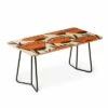 Alisa Galitsyna Red Hand Drawn Poppies Coffee Table - Deny Designs Orange/gold -Coffee Tables Elegant store unnamed file 3542