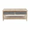 Bali 4 Drawer Cocktail Table White Wash - Treasure Trove Accents