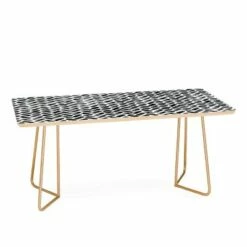 Little Arrow Design Co Arcadia Herringbone Coffee Table - Deny Designs Gold -Coffee Tables Elegant store unnamed file 3575