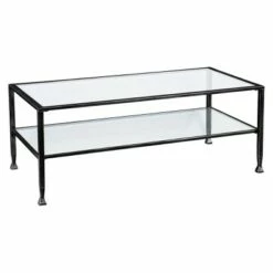 Jamel Rectangular Open Shelf Cocktail Table - Aiden Lane Black 19 Jamel Rectangular Open Shelf Cocktail Table - Aiden Lane Black -Coffee Tables Elegant store unnamed file 360