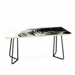 Anita's & Bella's Artwork Palm Leaves Bw Vibes Coffee Table - Deny Designs Black/black -Coffee Tables Elegant store unnamed file 3615