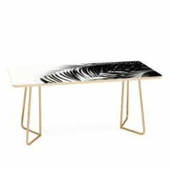 Anita's & Bella's Artwork Palm Leaves Bw Vibes Coffee Table - Deny Designs Black/black -Coffee Tables Elegant store unnamed file 3616