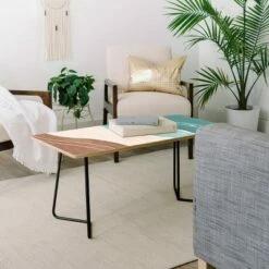 Marta Barragan Camarasa Modern Beach Abstract Coffee Table - Deny Designs Green/gold -Coffee Tables Elegant store unnamed file 3619