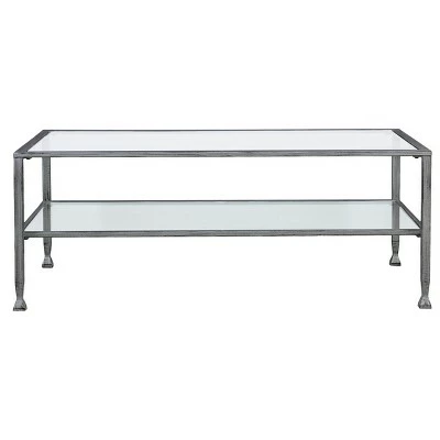 Jamel Rectangular Open Shelf Cocktail Table - Aiden Lane Black 12 Jamel Rectangular Open Shelf Cocktail Table - Aiden Lane Black - Image 10