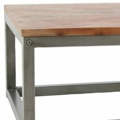 Olivia & May Modern Metal Coffee Table Brown - Olivia & May -Coffee Tables Elegant store unnamed file 3624