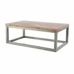 Olivia & May Modern Metal Coffee Table Brown - Olivia & May -Coffee Tables Elegant store unnamed file 3626